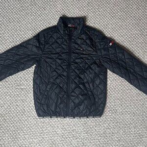 Tommy Hilfiger kids XL black quilted puffer jacket